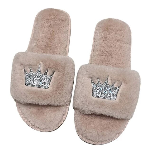 Women's Warm Winter Slippers Womens Fur Slippers